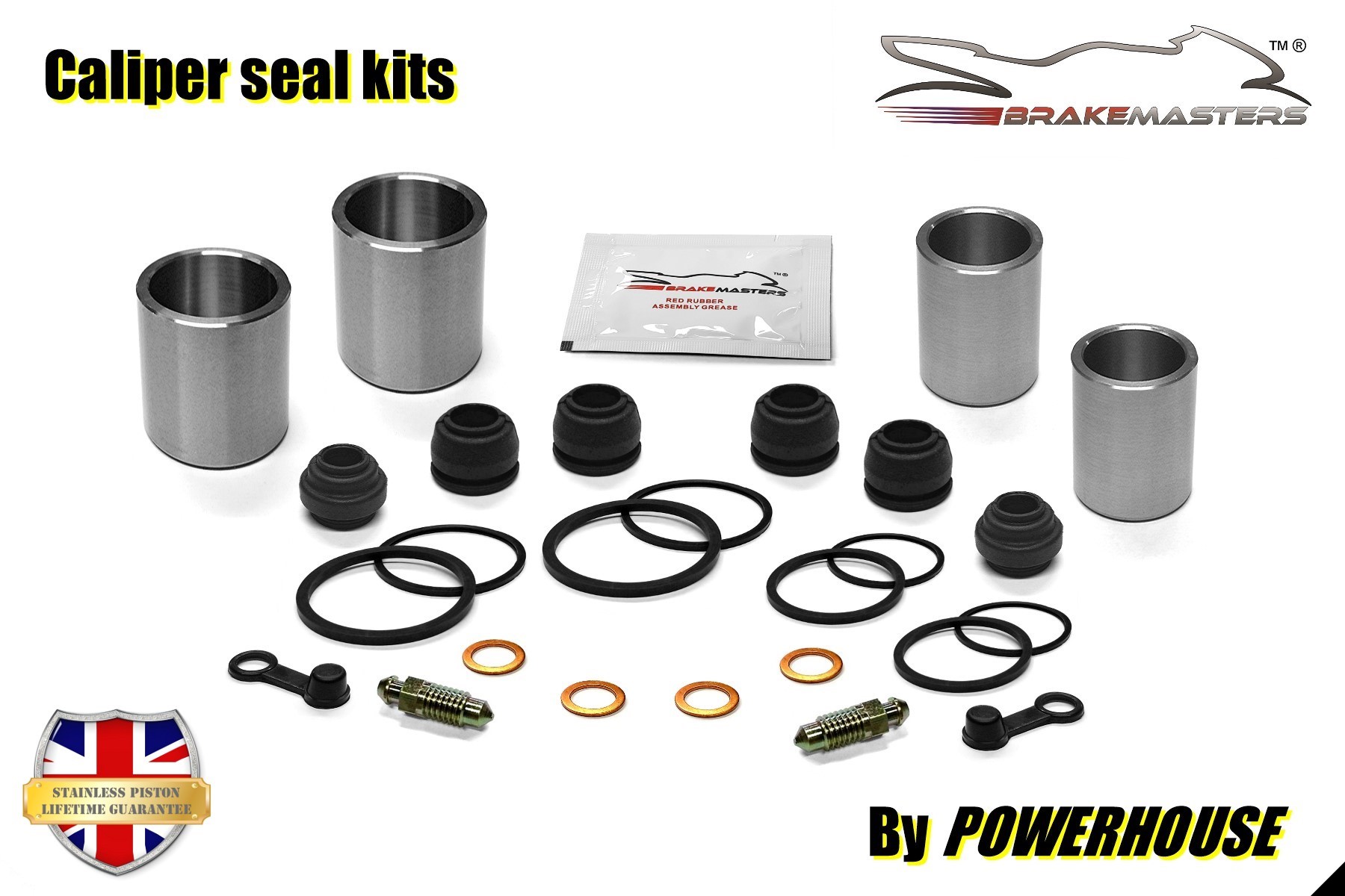 Honda GL1200 I Goldwing Interstate F 1985 front brake caliper piston seal kit